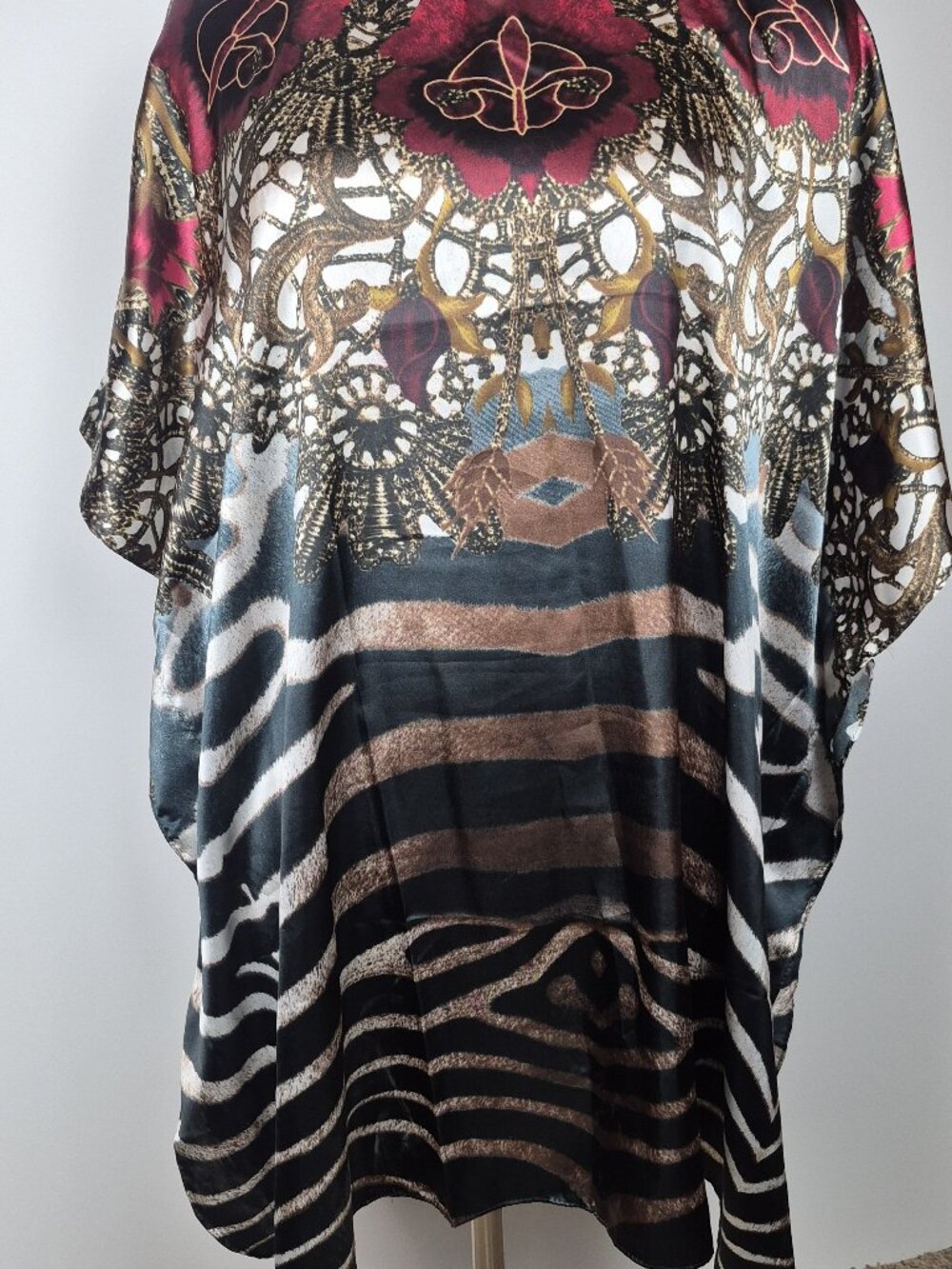Ashro Satin Caftan Tunic
